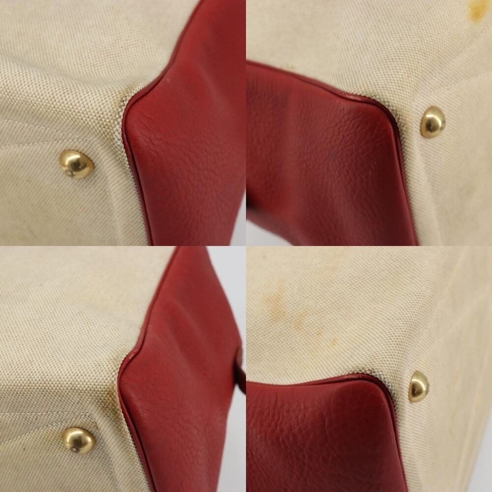 Hermes Coated Canvas Victoria 43 Handbag Beige - Picture 16 of 16